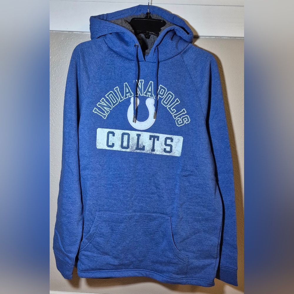 NFL Indianapolis Colts Men's Large Blue Hoodie NWOT Sherpa Lined Hood